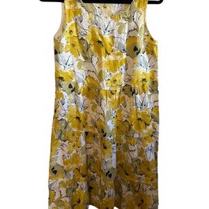Valentina Naldi Yellow Floral Midi Dress